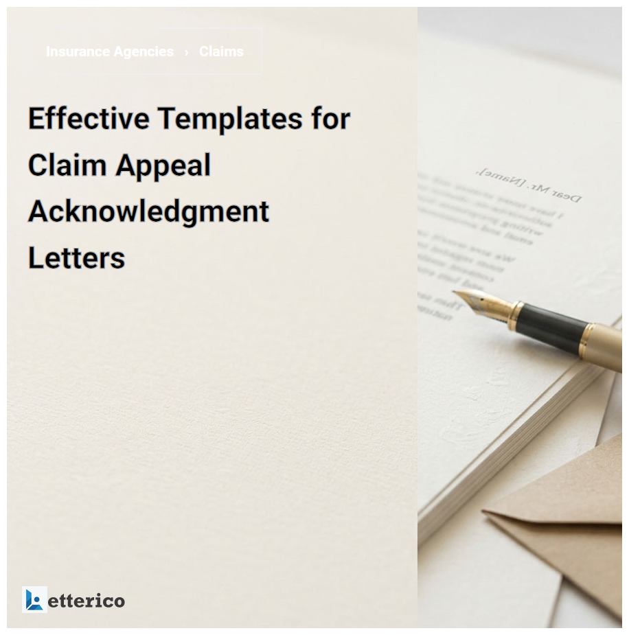 Effective Templates for Claim Appeal Acknowledgment Letters