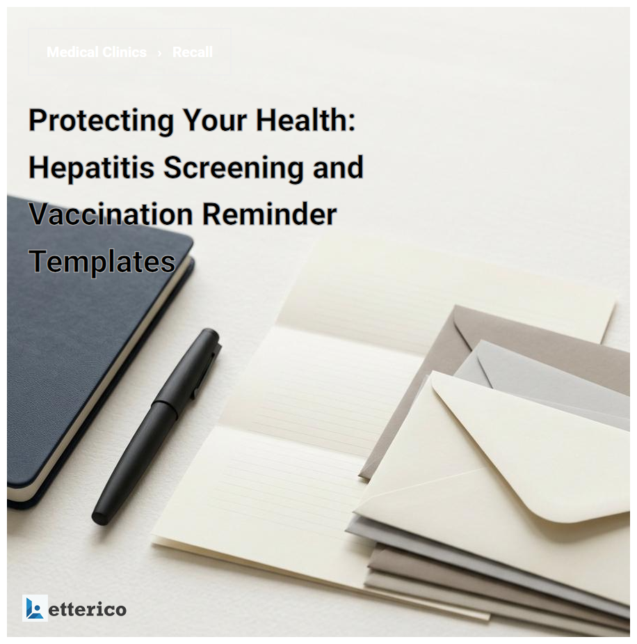 Protecting Your Health: Hepatitis Screening and Vaccination Reminder Templates