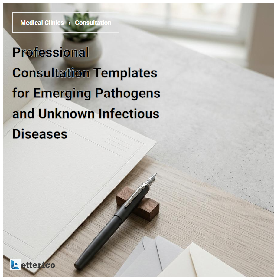 Professional Consultation Templates for Emerging Pathogens and Unknown Infectious Diseases