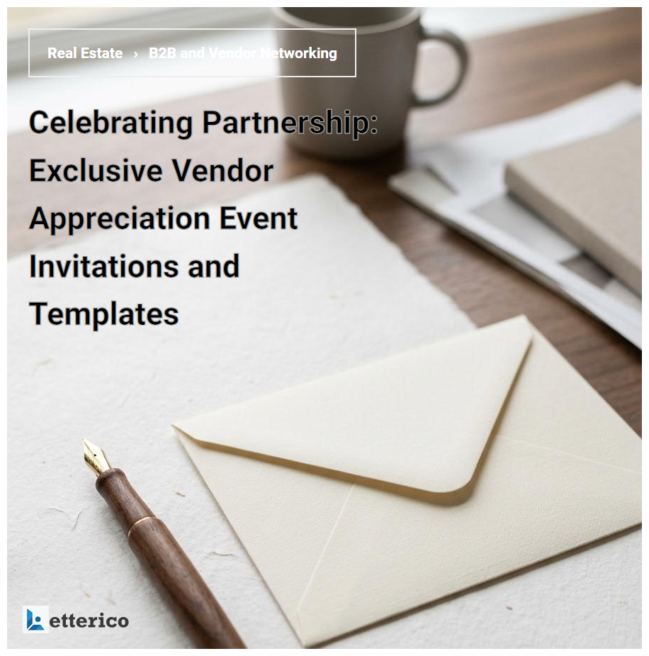 Celebrating Partnership: Exclusive Vendor Appreciation Event Invitations and Templates