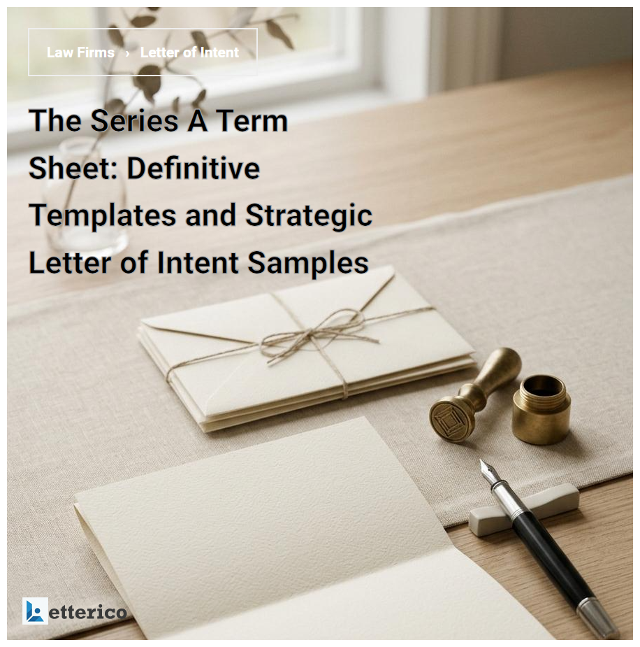 The Series A Term Sheet: Definitive Templates and Strategic Letter of Intent Samples