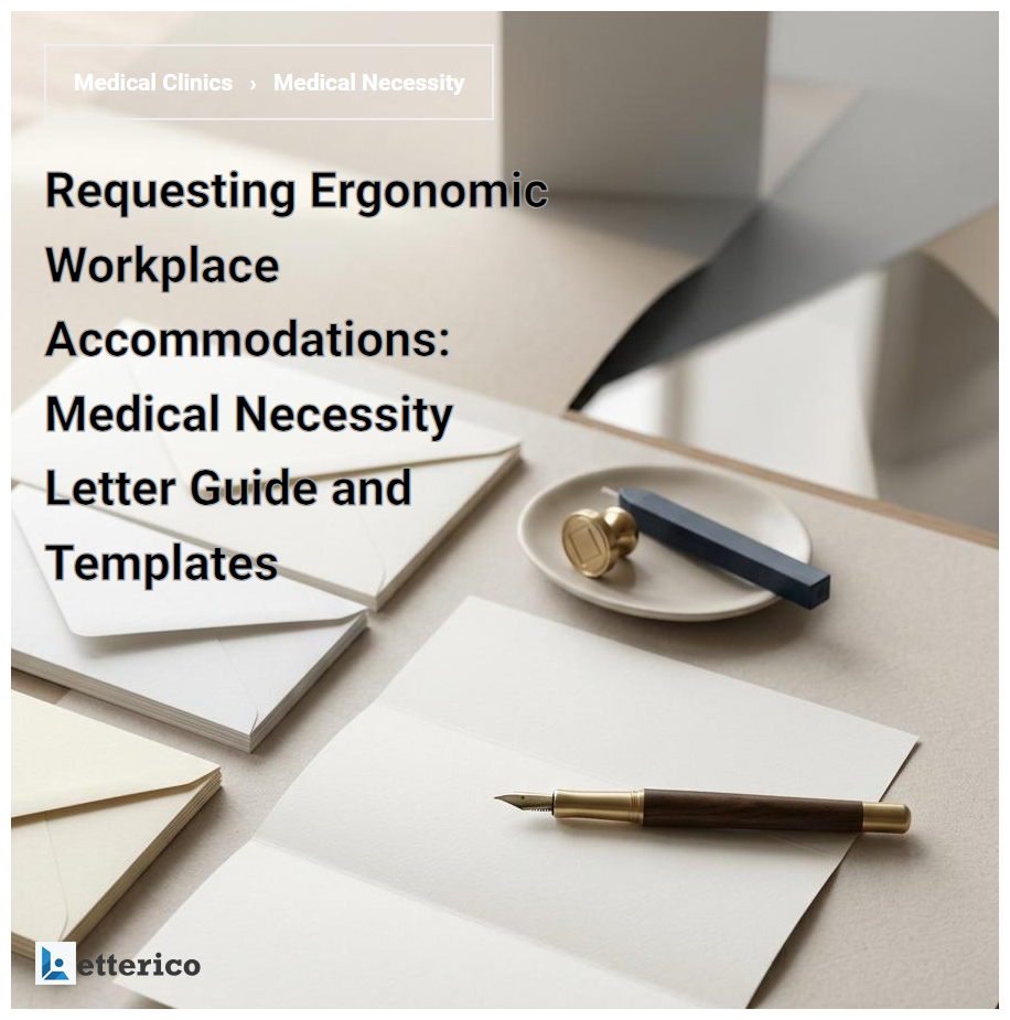 Requesting Ergonomic Workplace Accommodations: Medical Necessity Letter Guide and Templates