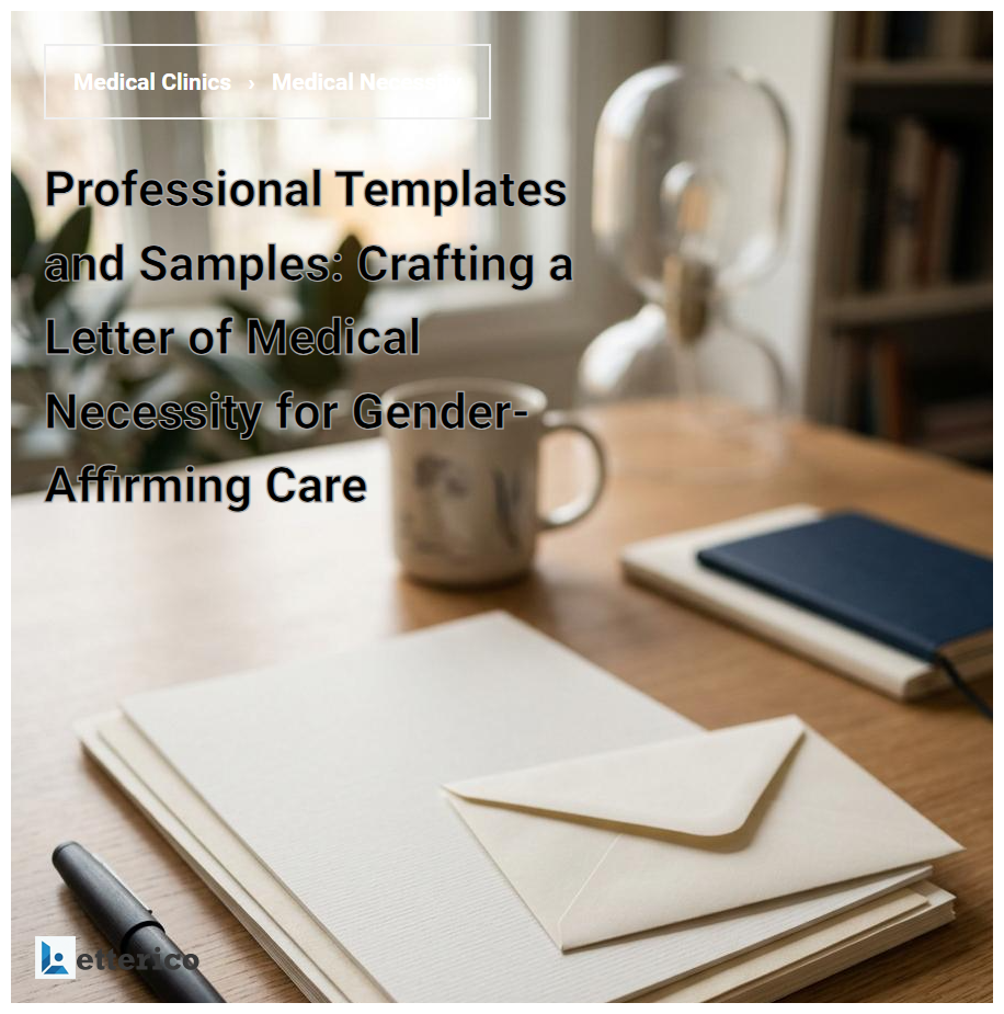 Professional Templates and Samples: Crafting a Letter of Medical Necessity for Gender-Affirming Care