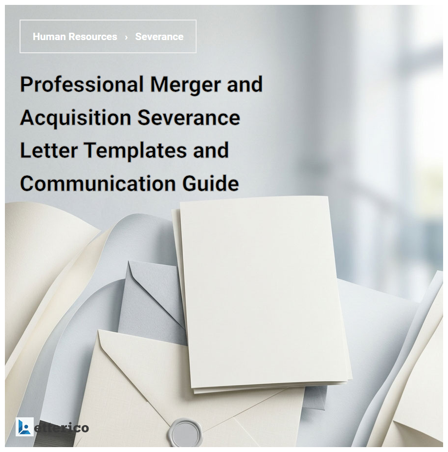 Professional Merger and Acquisition Severance Letter Templates and Communication Guide