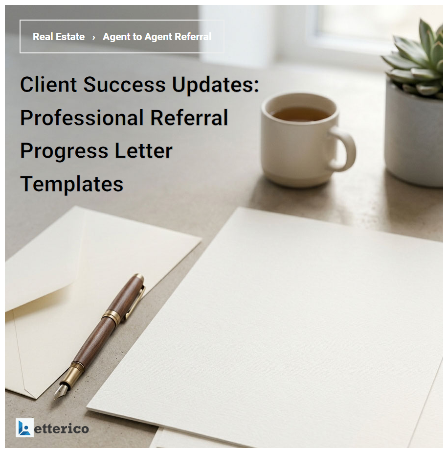 Client Success Updates: Professional Referral Progress Letter Templates