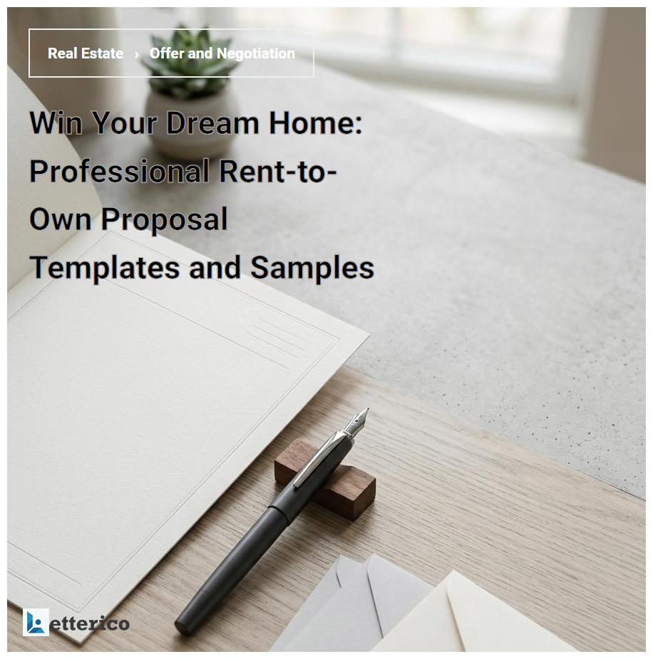 Win Your Dream Home: Professional Rent-to-Own Proposal Templates and Samples