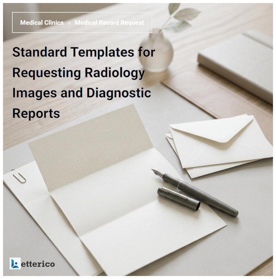 Standard Templates for Requesting Radiology Images and Diagnostic Reports