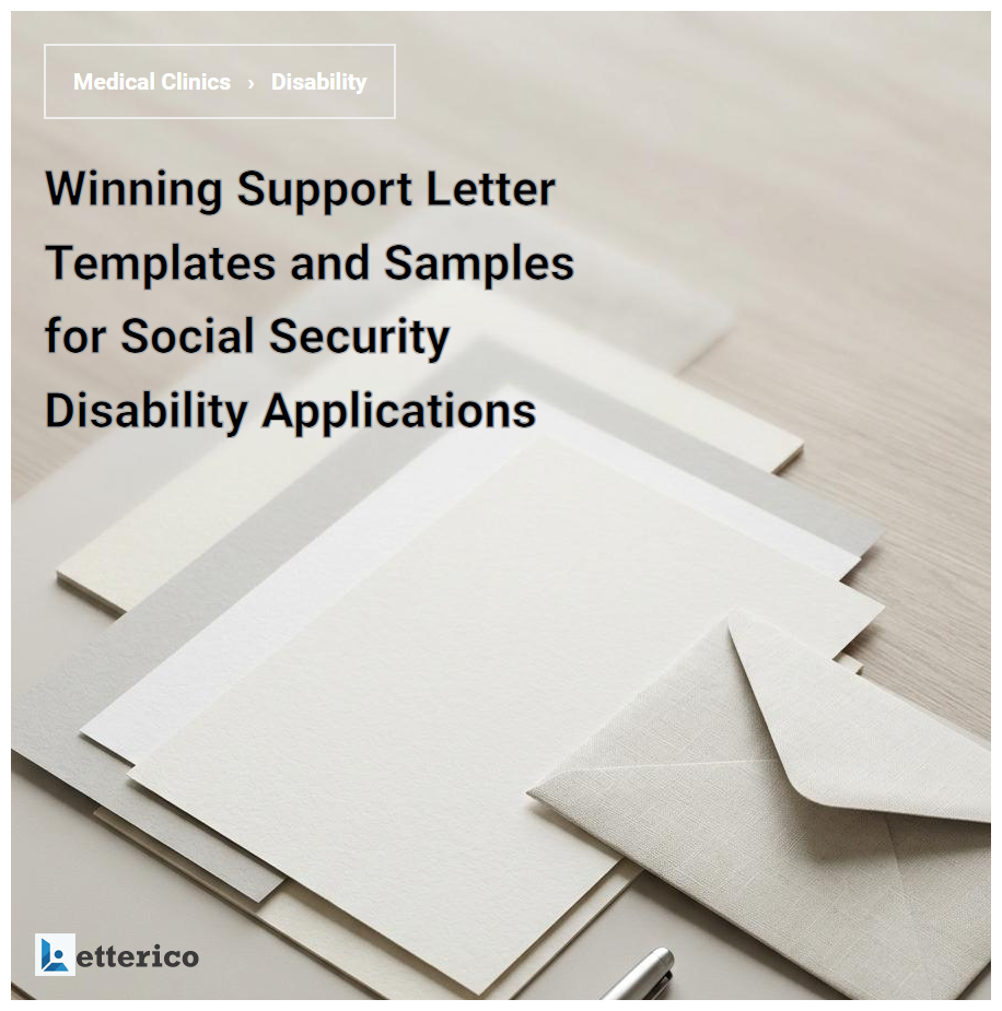 Winning Support Letter Templates and Samples for Social Security Disability Applications