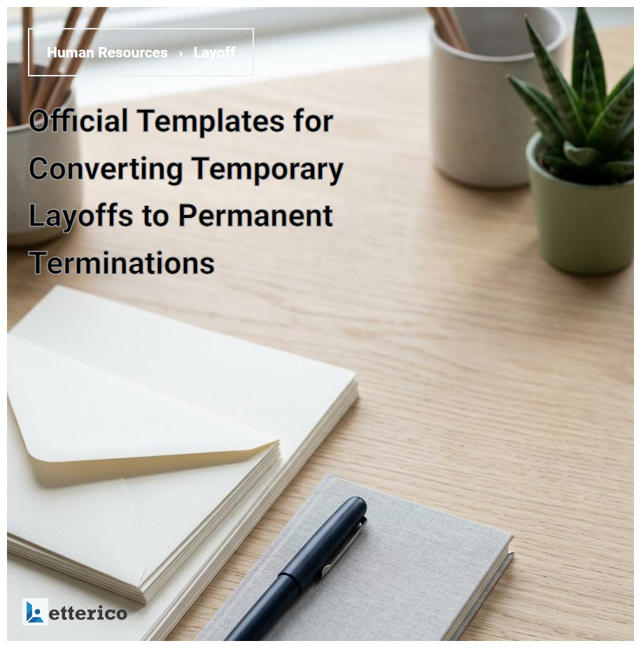 Official Templates for Converting Temporary Layoffs to Permanent Terminations