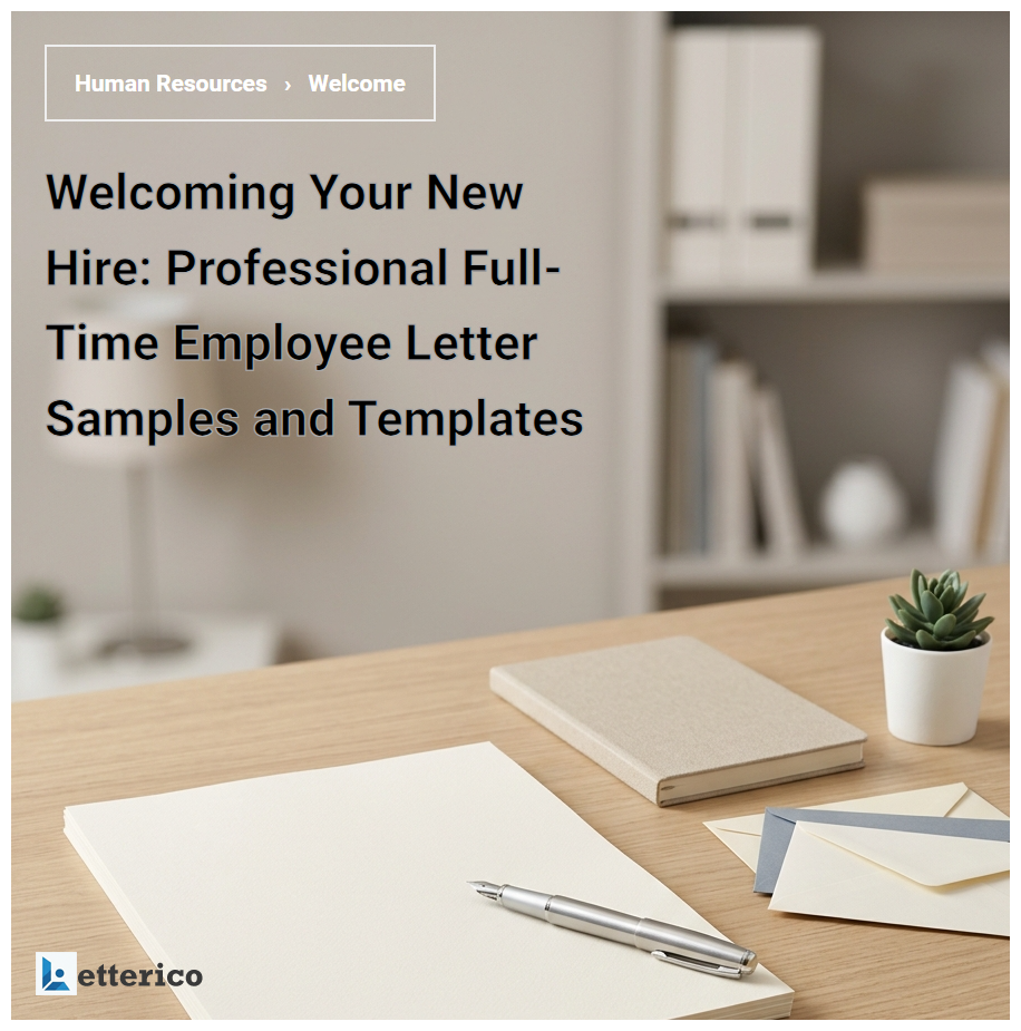 Welcoming Your New Hire: Professional Full-Time Employee Letter Samples and Templates