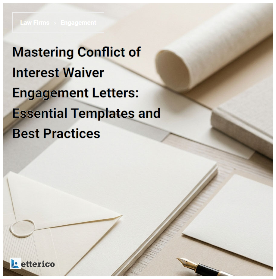 Mastering Conflict of Interest Waiver Engagement Letters: Essential Templates and Best Practices
