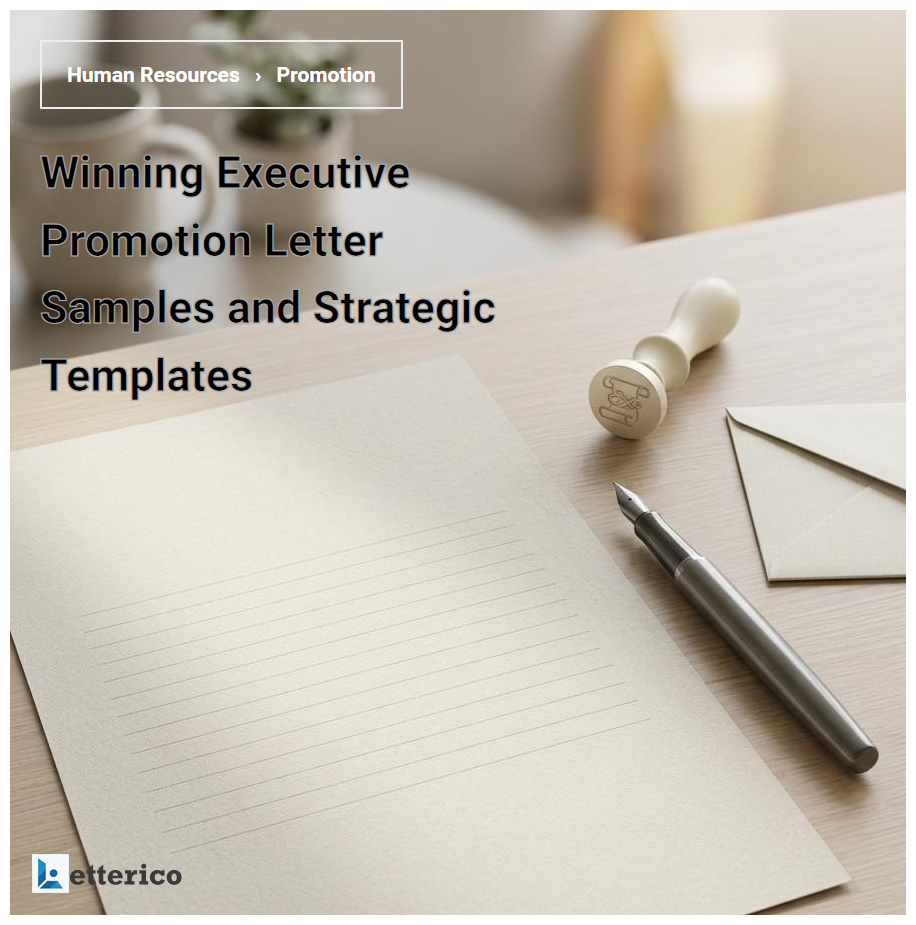 Winning Executive Promotion Letter Samples and Strategic Templates