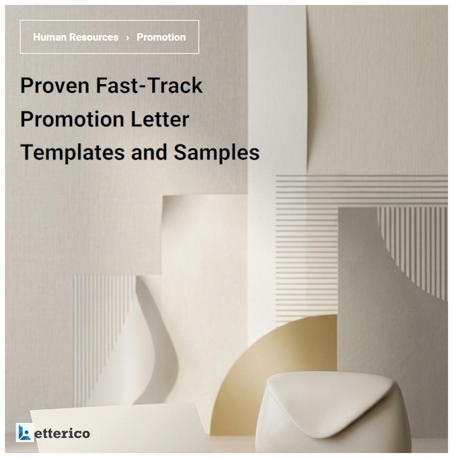 Proven Fast-Track Promotion Letter Templates and Samples