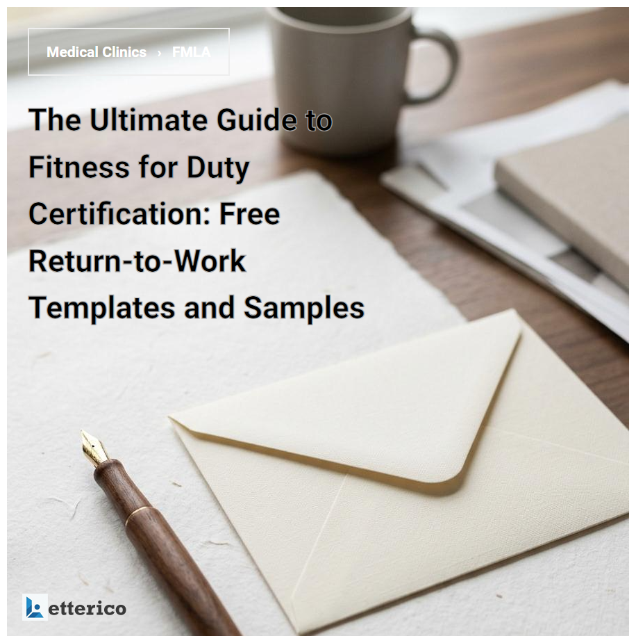 The Ultimate Guide to Fitness for Duty Certification: Free Return-to-Work Templates and Samples