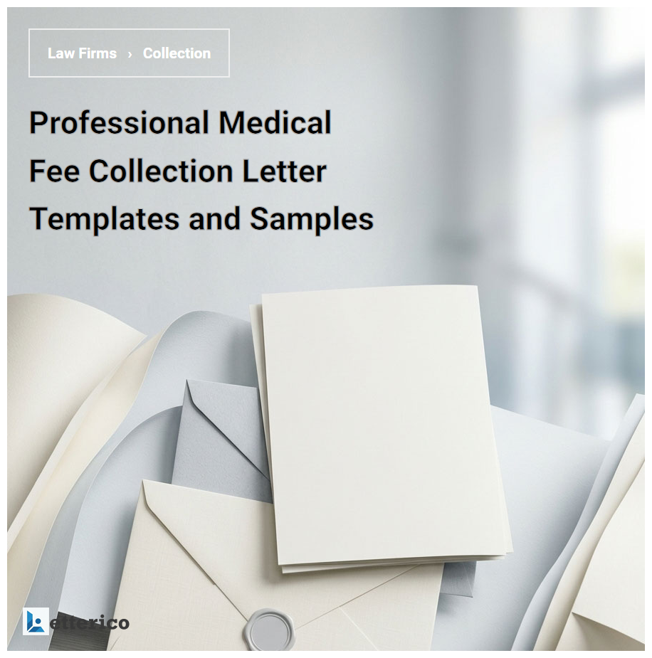Professional Medical Fee Collection Letter Templates and Samples
