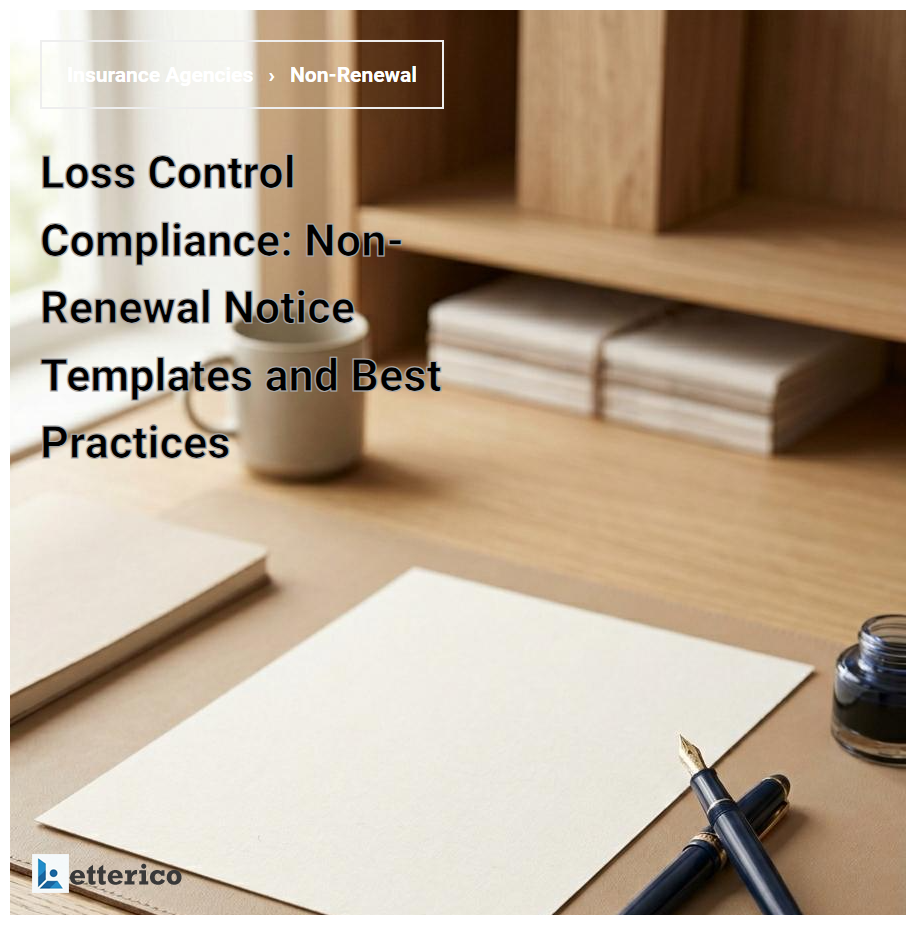 Loss Control Compliance: Non-Renewal Notice Templates and Best Practices