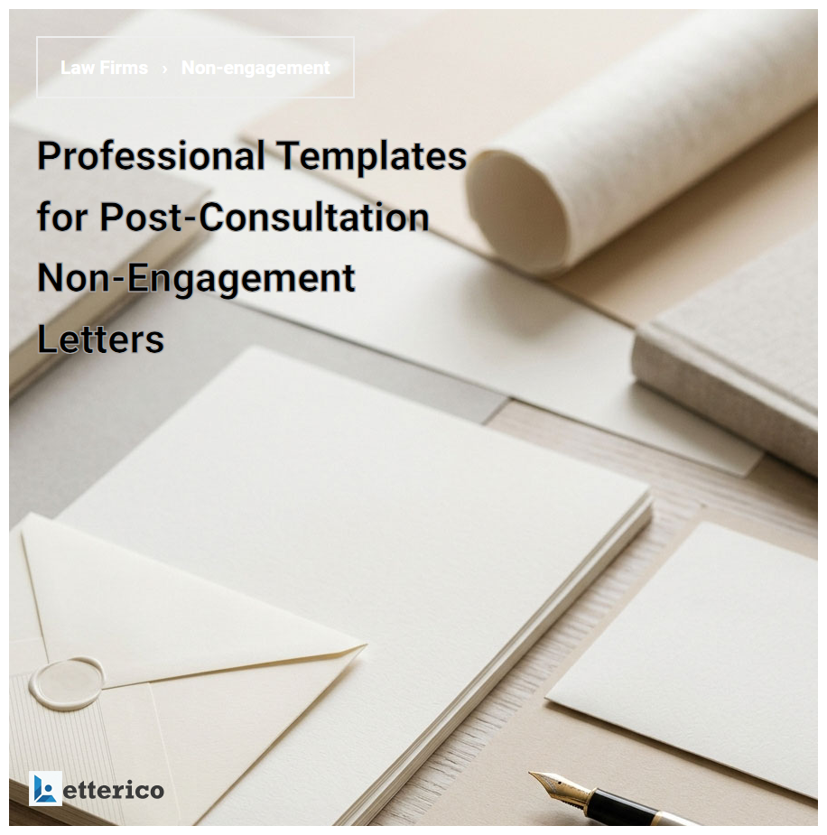 Professional Templates for Post-Consultation Non-Engagement Letters