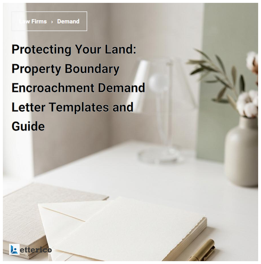 Protecting Your Land: Property Boundary Encroachment Demand Letter Templates and Guide