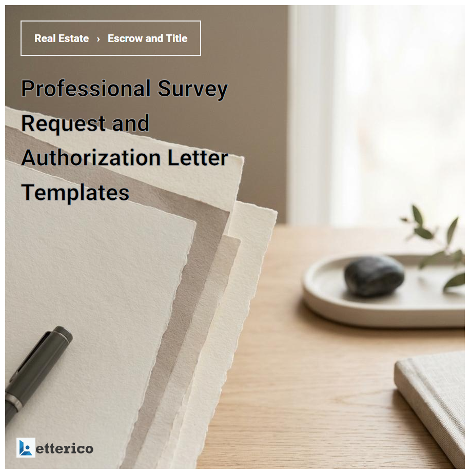 Professional Survey Request and Authorization Letter Templates