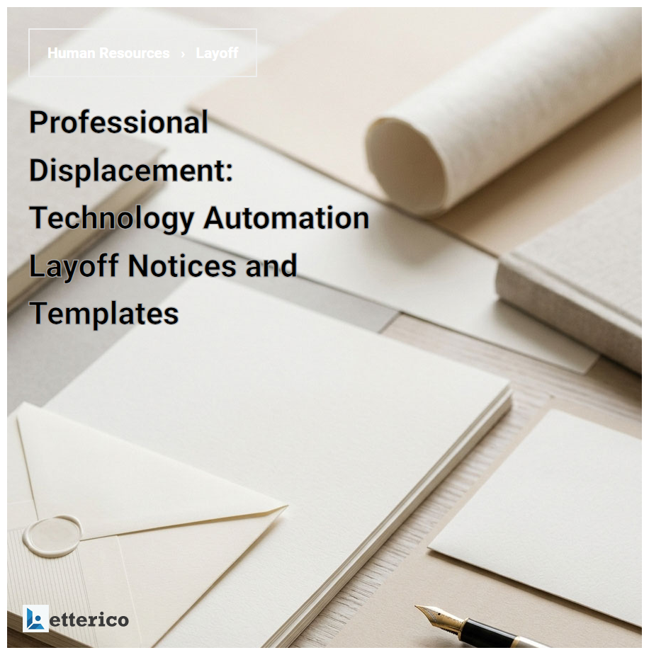 Professional Displacement: Technology Automation Layoff Notices and Templates