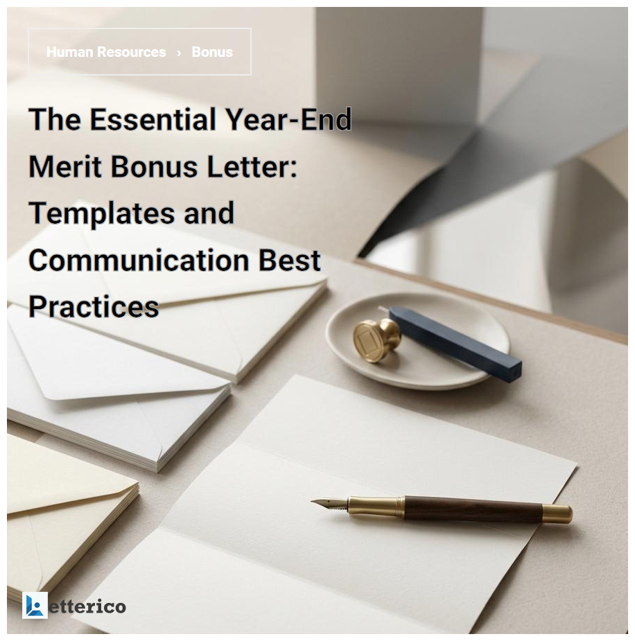 The Essential Year-End Merit Bonus Letter: Templates and Communication Best Practices