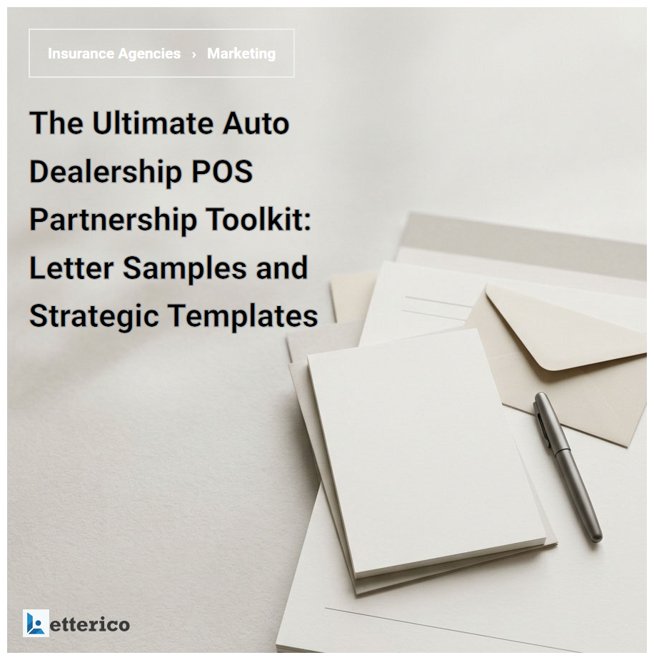 The Ultimate Auto Dealership POS Partnership Toolkit: Letter Samples and Strategic Templates