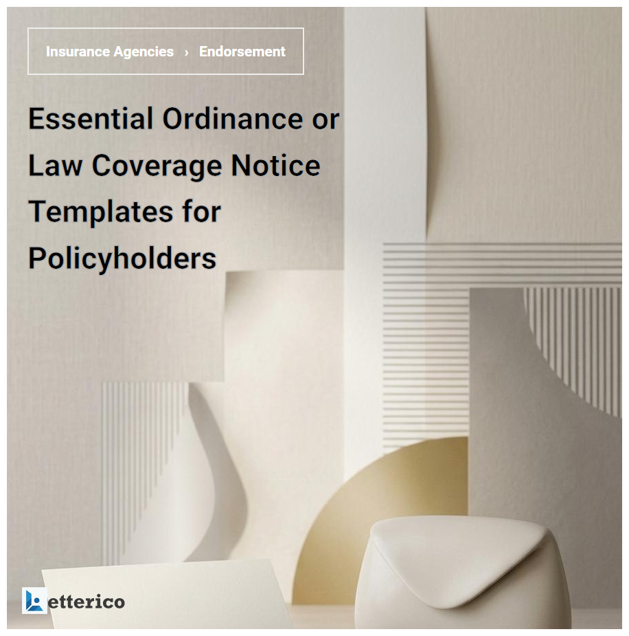 Essential Ordinance or Law Coverage Notice Templates for Policyholders
