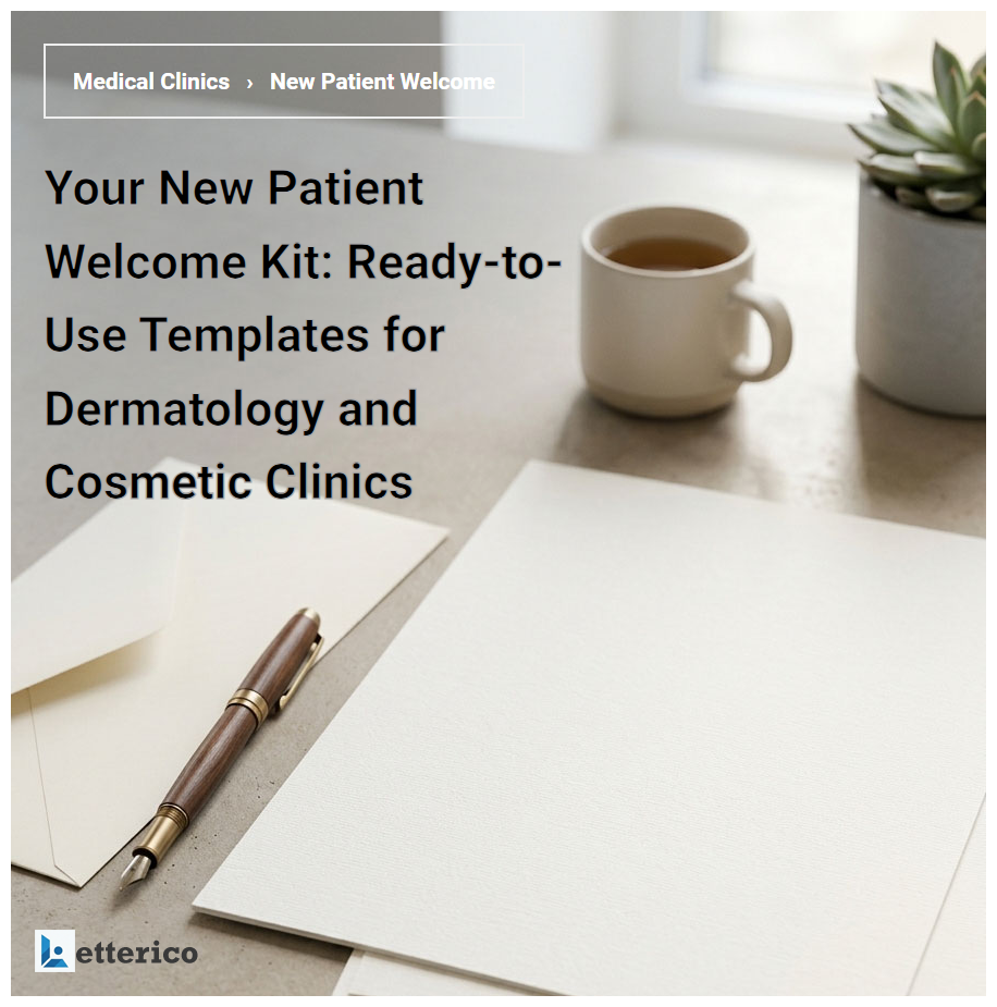 Your New Patient Welcome Kit: Ready-to-Use Templates for Dermatology and Cosmetic Clinics