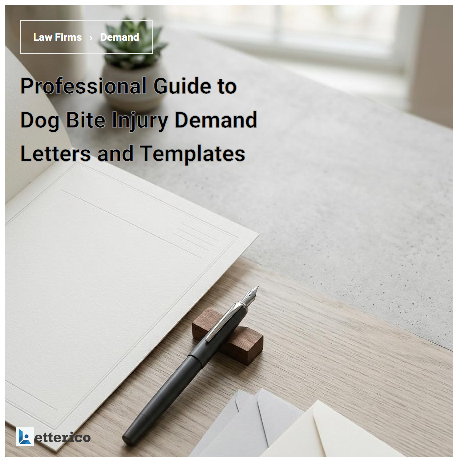 Professional Guide to Dog Bite Injury Demand Letters and Templates