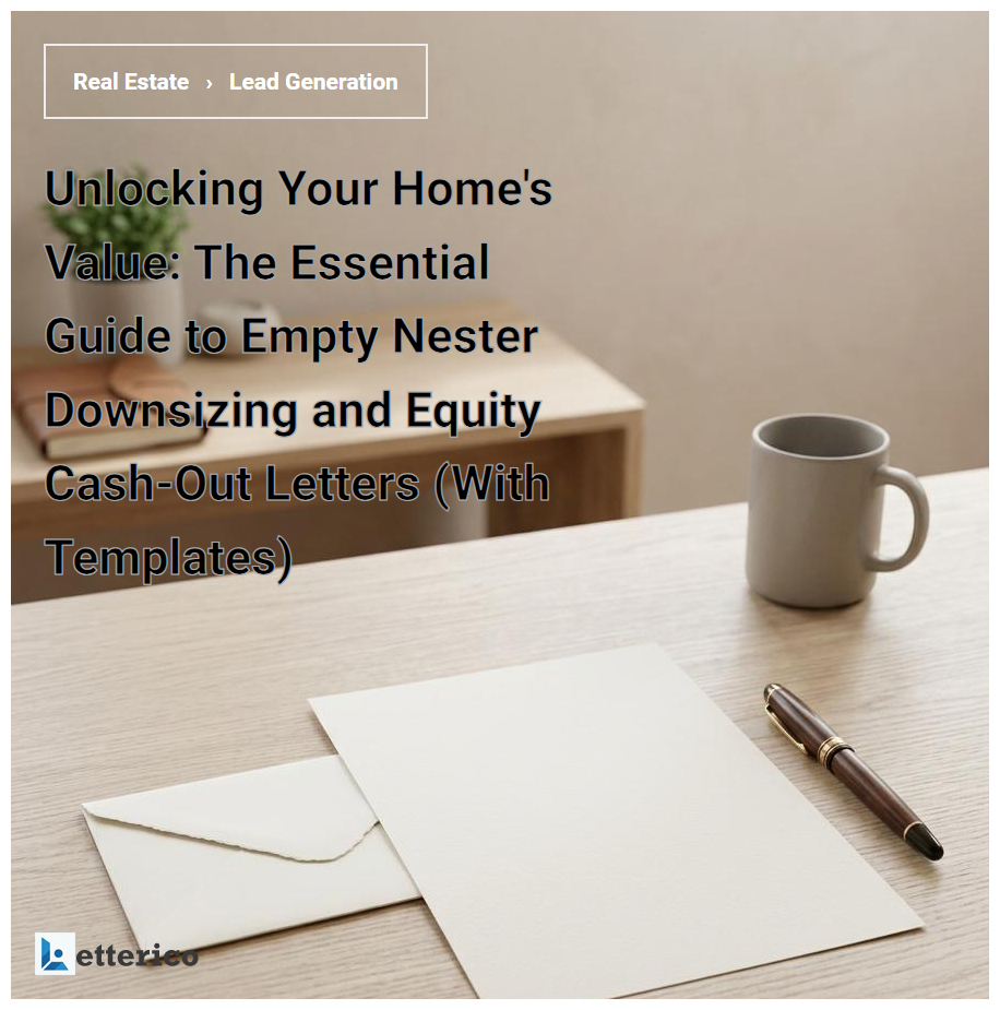 Unlocking Your Home's Value: The Essential Guide to Empty Nester Downsizing and Equity Cash-Out Letters (With Templates)