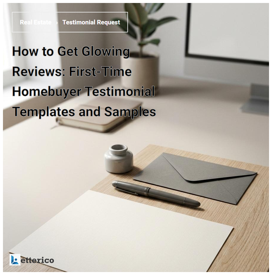 How to Get Glowing Reviews: First-Time Homebuyer Testimonial Templates and Samples