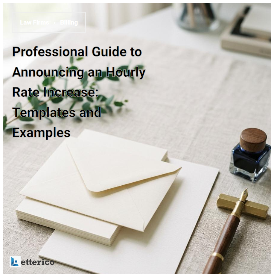 Professional Guide to Announcing an Hourly Rate Increase: Templates and Examples