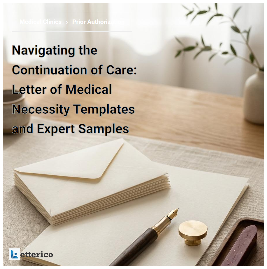 Navigating the Continuation of Care: Letter of Medical Necessity Templates and Expert Samples