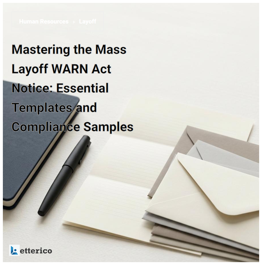 Mastering the Mass Layoff WARN Act Notice: Essential Templates and Compliance Samples