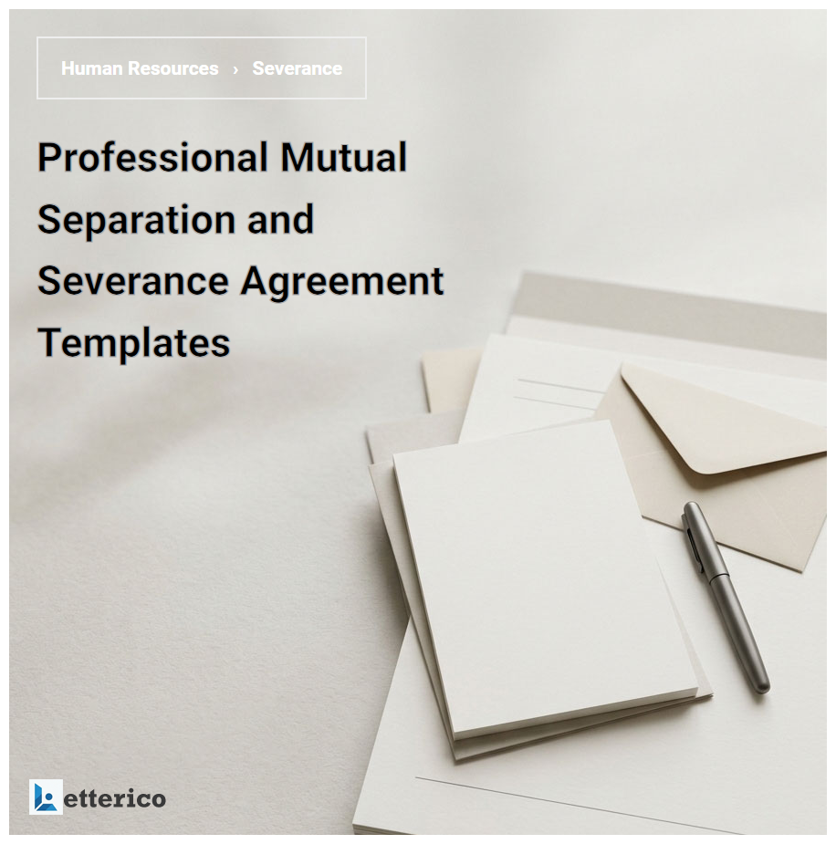 Professional Mutual Separation and Severance Agreement Templates