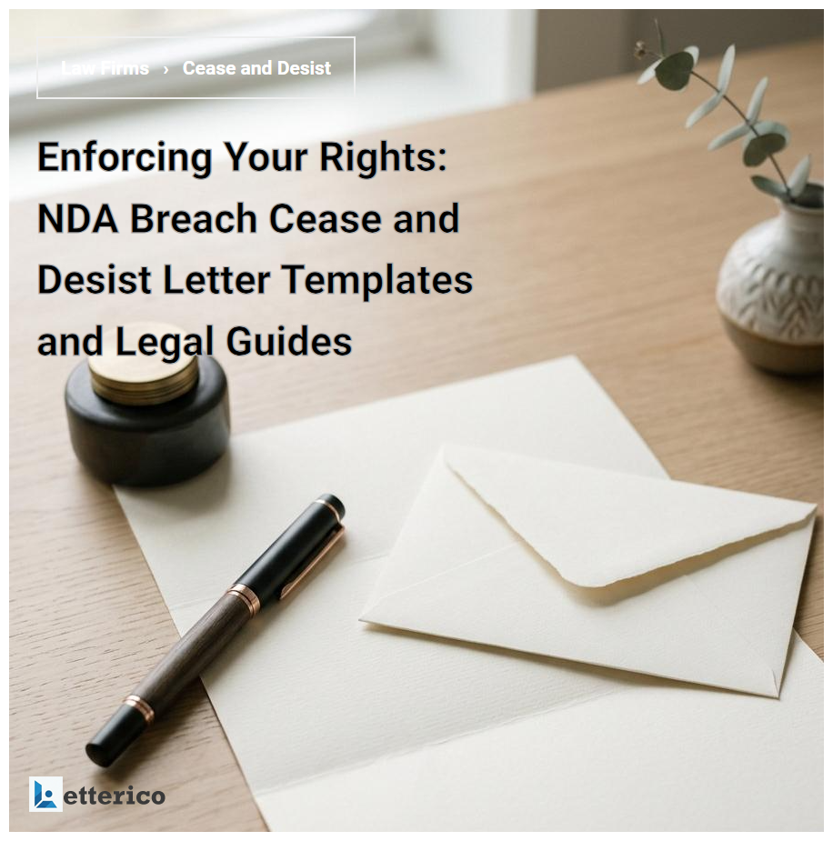 Enforcing Your Rights: NDA Breach Cease and Desist Letter Templates and Legal Guides