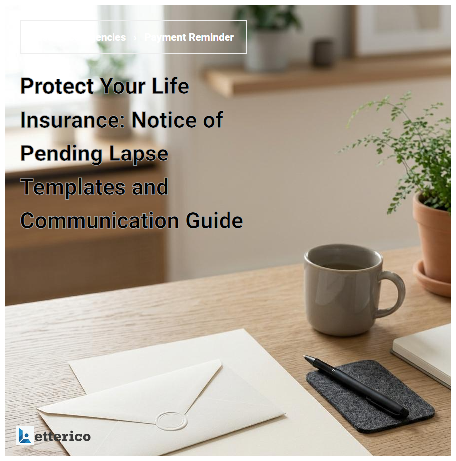 Protect Your Life Insurance: Notice of Pending Lapse Templates and Communication Guide
