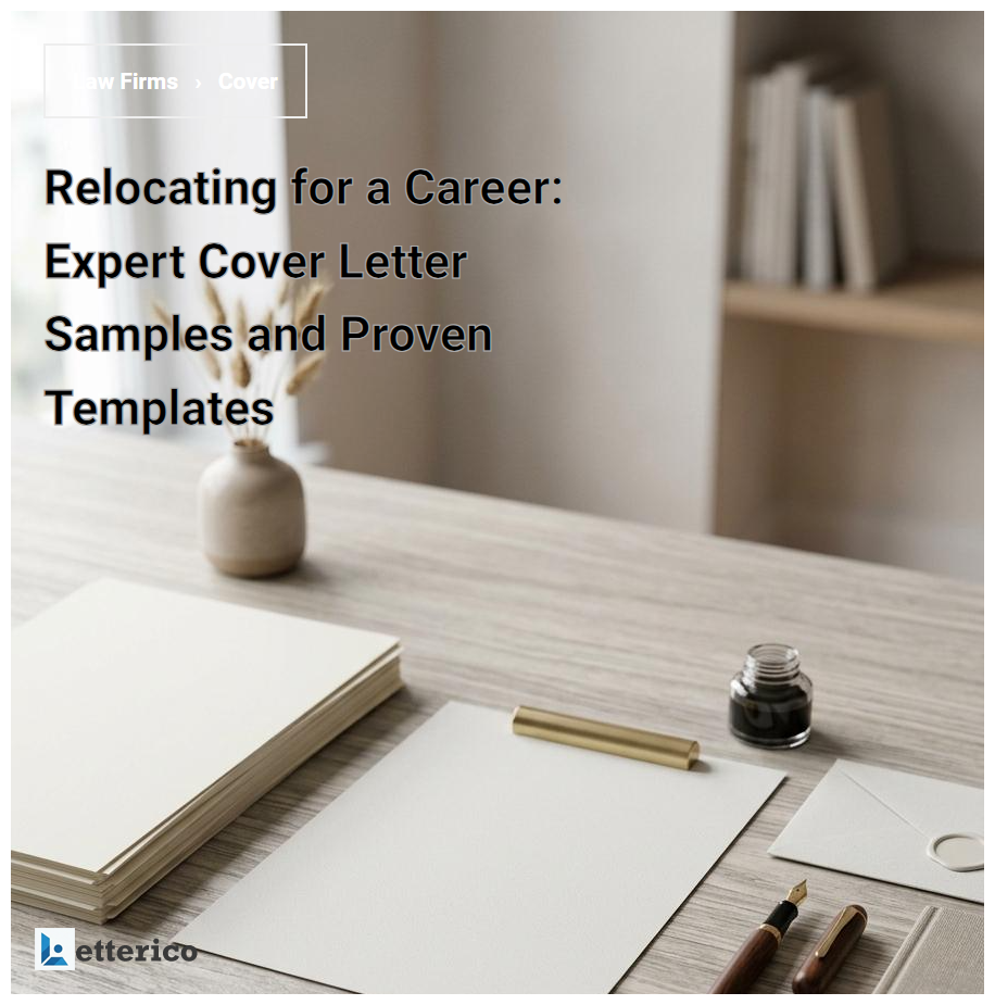 Relocating for a Career: Expert Cover Letter Samples and Proven Templates