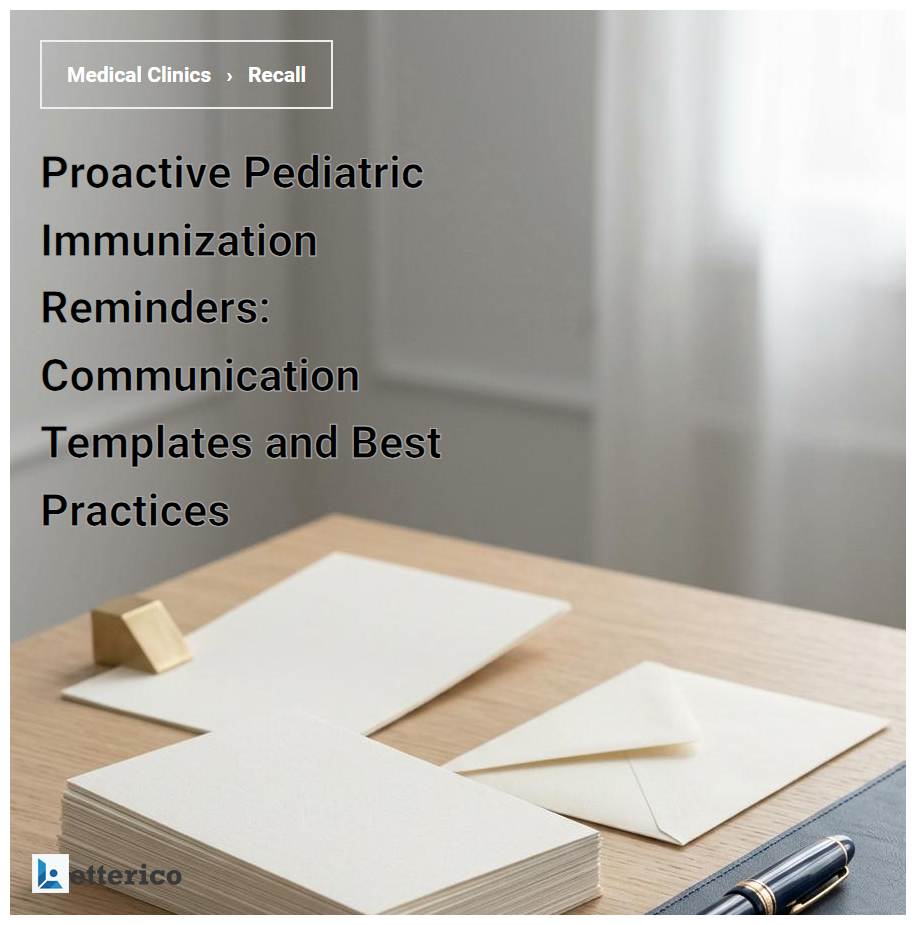 Proactive Pediatric Immunization Reminders: Communication Templates and Best Practices