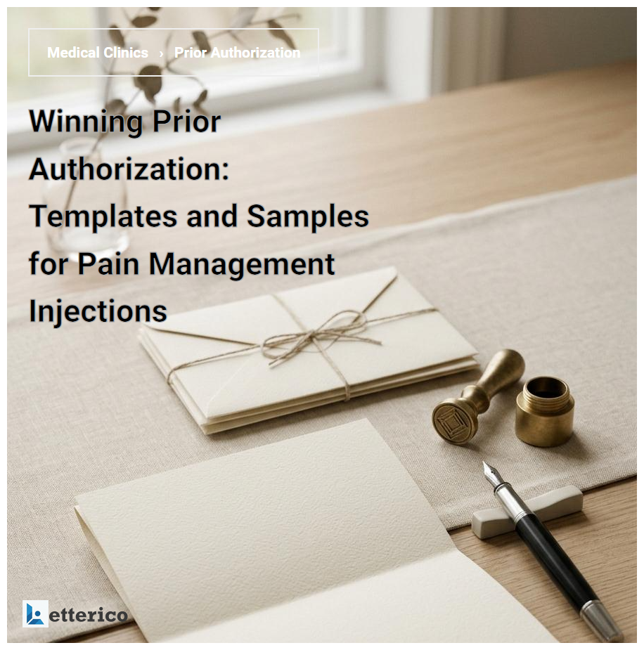 Winning Prior Authorization: Templates and Samples for Pain Management Injections