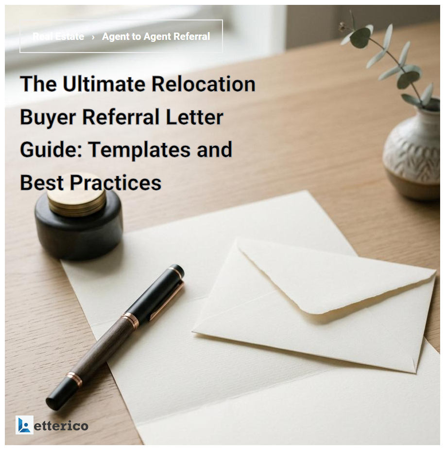 The Ultimate Relocation Buyer Referral Letter Guide: Templates and Best Practices