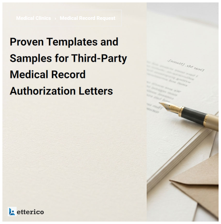 Proven Templates and Samples for Third-Party Medical Record Authorization Letters