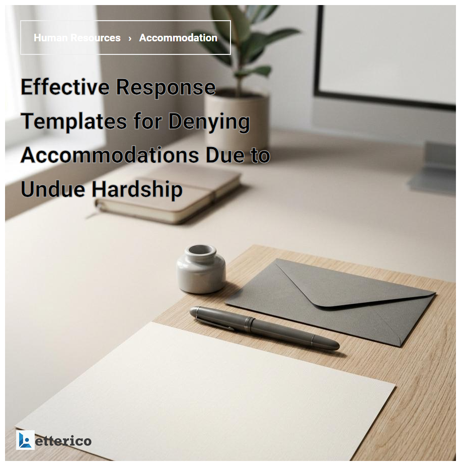 Effective Response Templates for Denying Accommodations Due to Undue Hardship