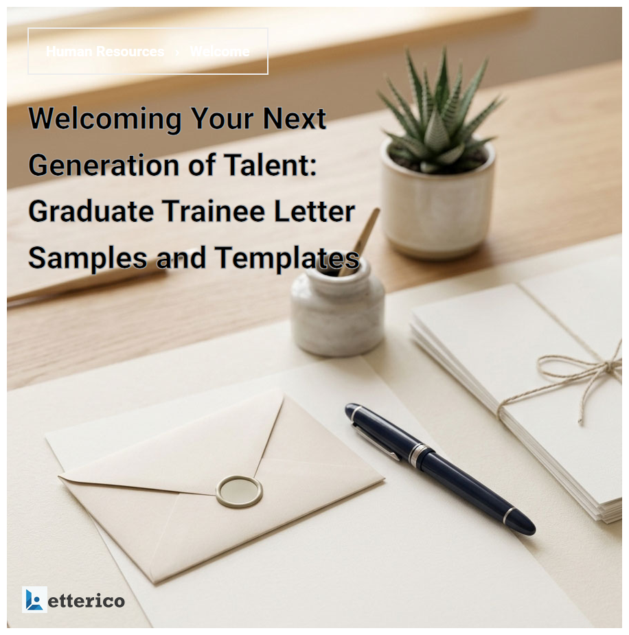 Welcoming Your Next Generation of Talent: Graduate Trainee Letter Samples and Templates