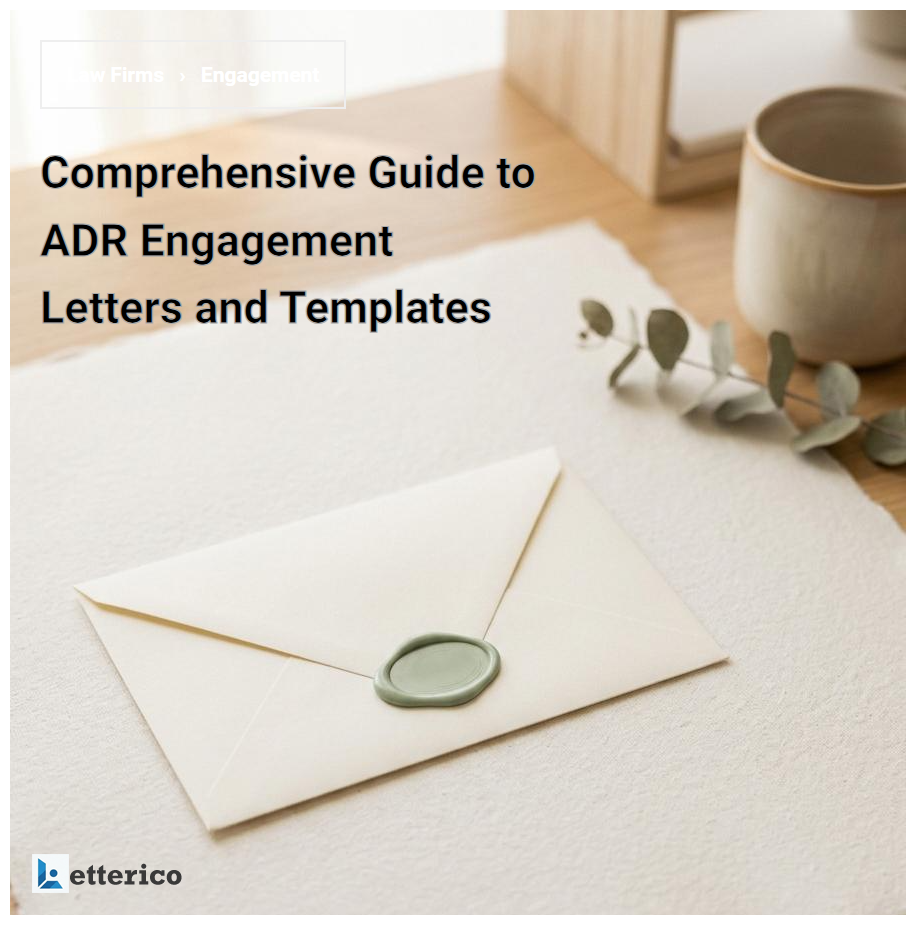 Comprehensive Guide to ADR Engagement Letters and Templates