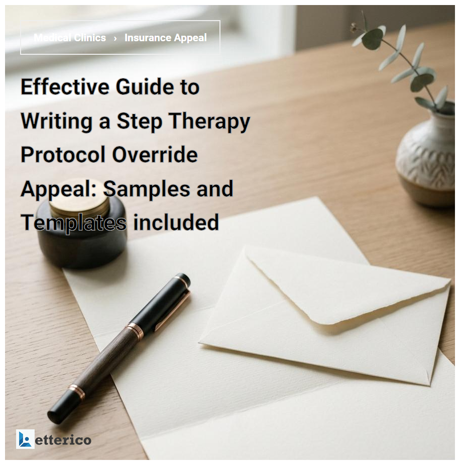 Effective Guide to Writing a Step Therapy Protocol Override Appeal: Samples and Templates included