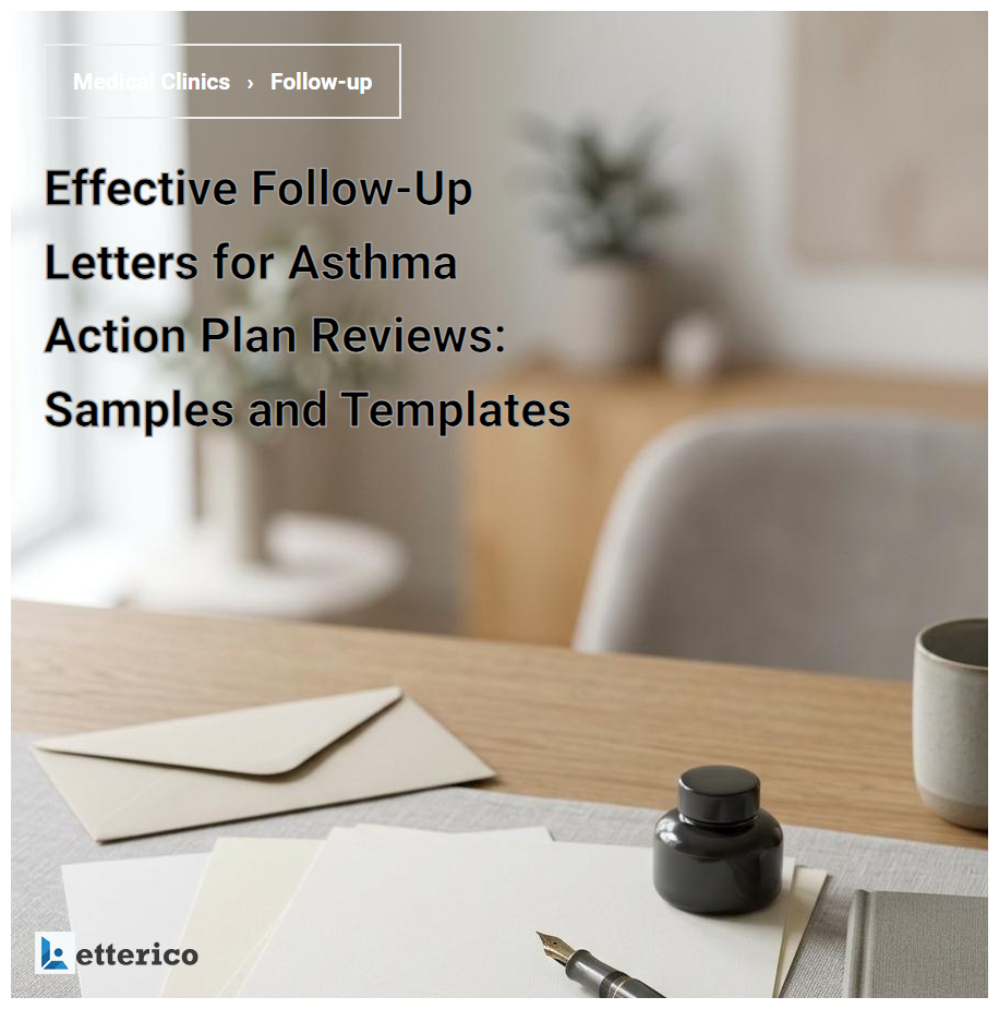Effective Follow-Up Letters for Asthma Action Plan Reviews: Samples and Templates