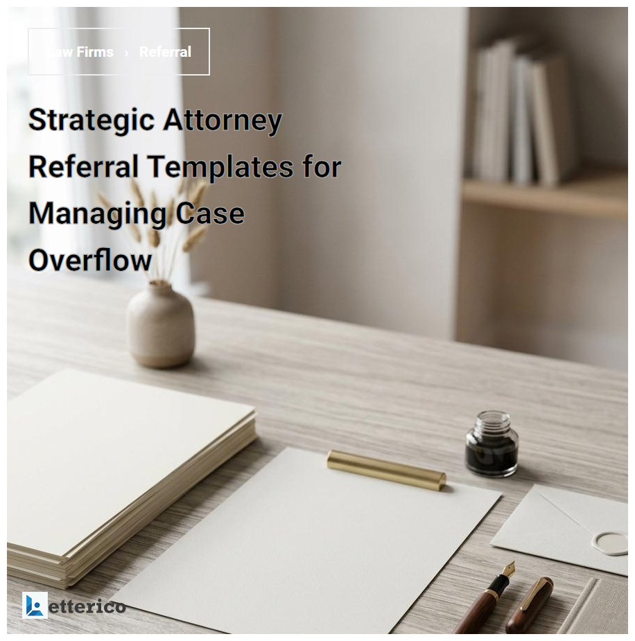 Strategic Attorney Referral Templates for Managing Case Overflow