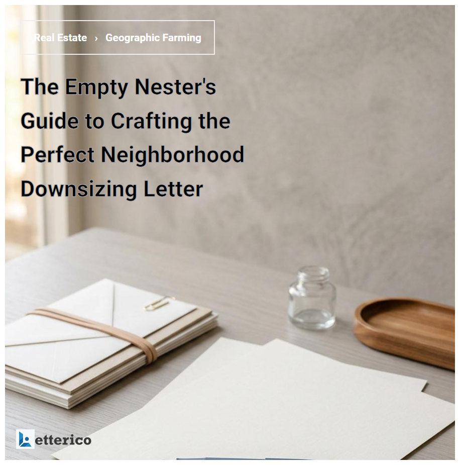 The Empty Nester's Guide to Crafting the Perfect Neighborhood Downsizing Letter