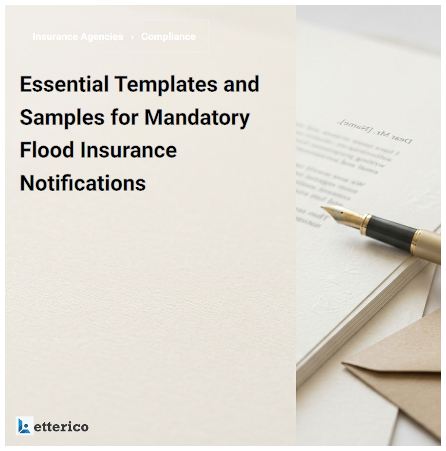 Essential Templates and Samples for Mandatory Flood Insurance Notifications